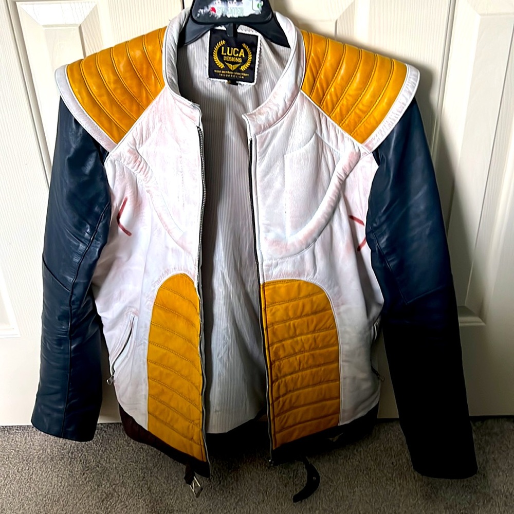 Prince of All Saiyans Battle Worn Real Leather Jacket